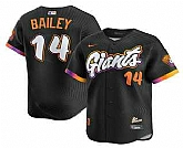 Men's San Francisco Giants #14 Patrick Bailey Black 2025 City Connect Limited Stitched Jersey Dzhi,baseball caps,new era cap wholesale,wholesale hats